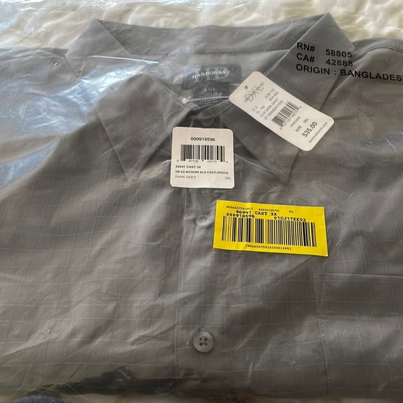 🔥Harbor Bay Men’s short sleeve shirt NWT 🔥 - Picture 3 of 8